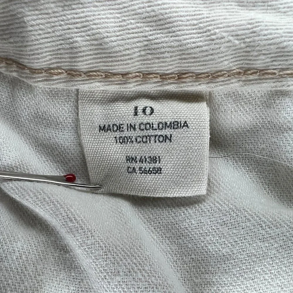 Polo Ralph Lauren 650 Jeans Boy's‎ Size 10 Cream Skinny Denim Pants